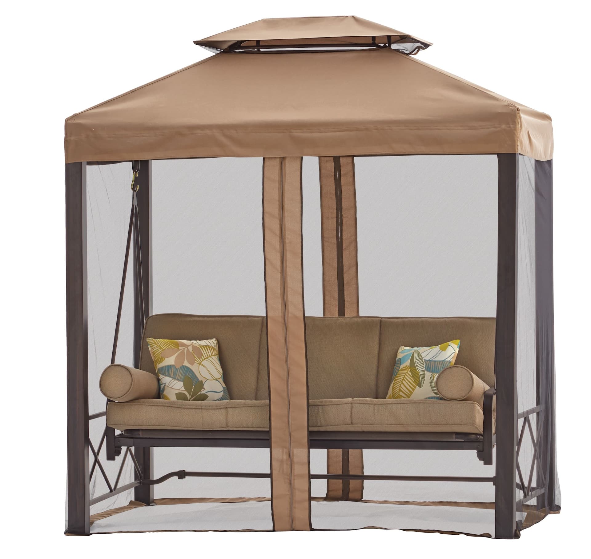 CANVAS Outdoor/Patio Replacement Netting & Canopy for Valencia Swing, Beige