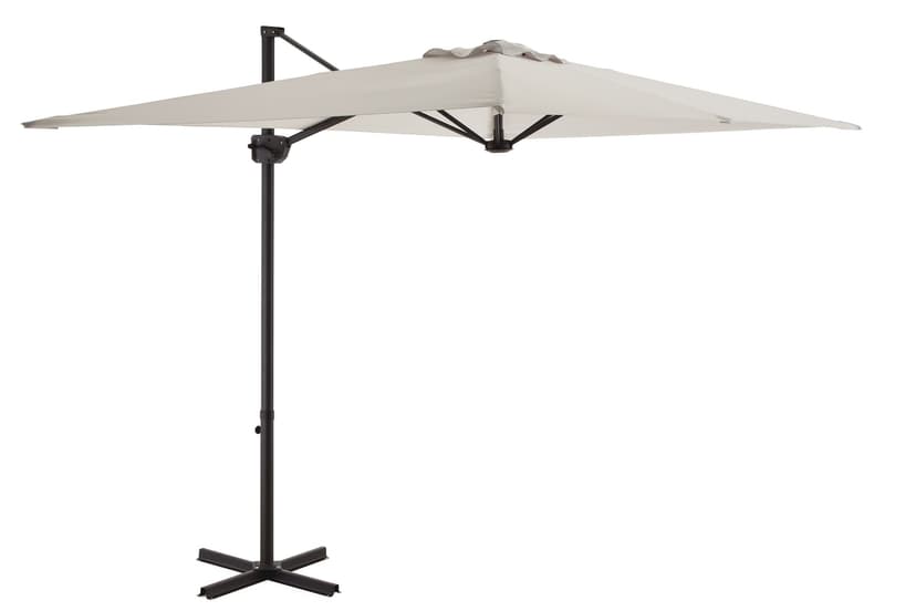 CANVAS Tremblant Offset Outdoor/Patio Umbrella with Hand Crank, Beige