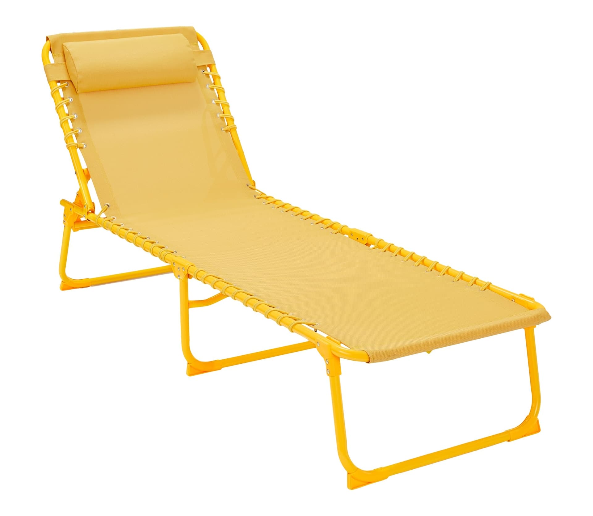 For Living Folding Lounger, Yellow