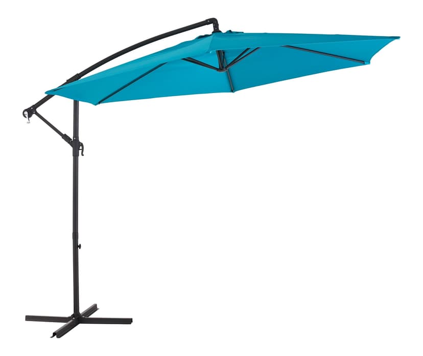For Living Offset Patio/Outdoor Umbrella, Aqua, 10-ft