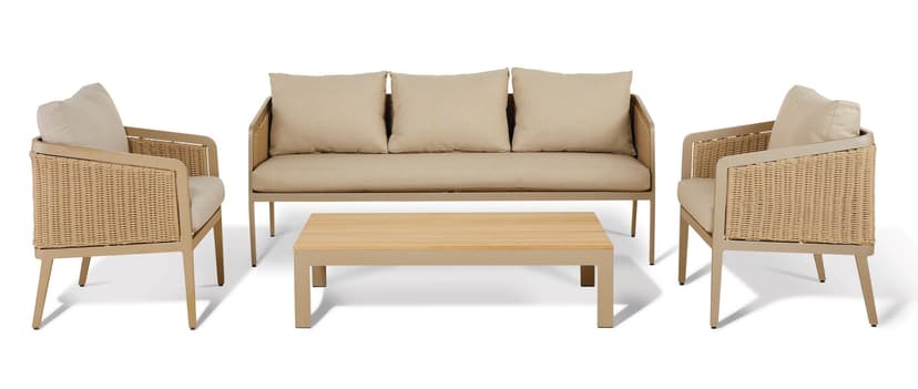 CANVAS Alma Aluminum Frame Outdoor/Patio Conversation Set