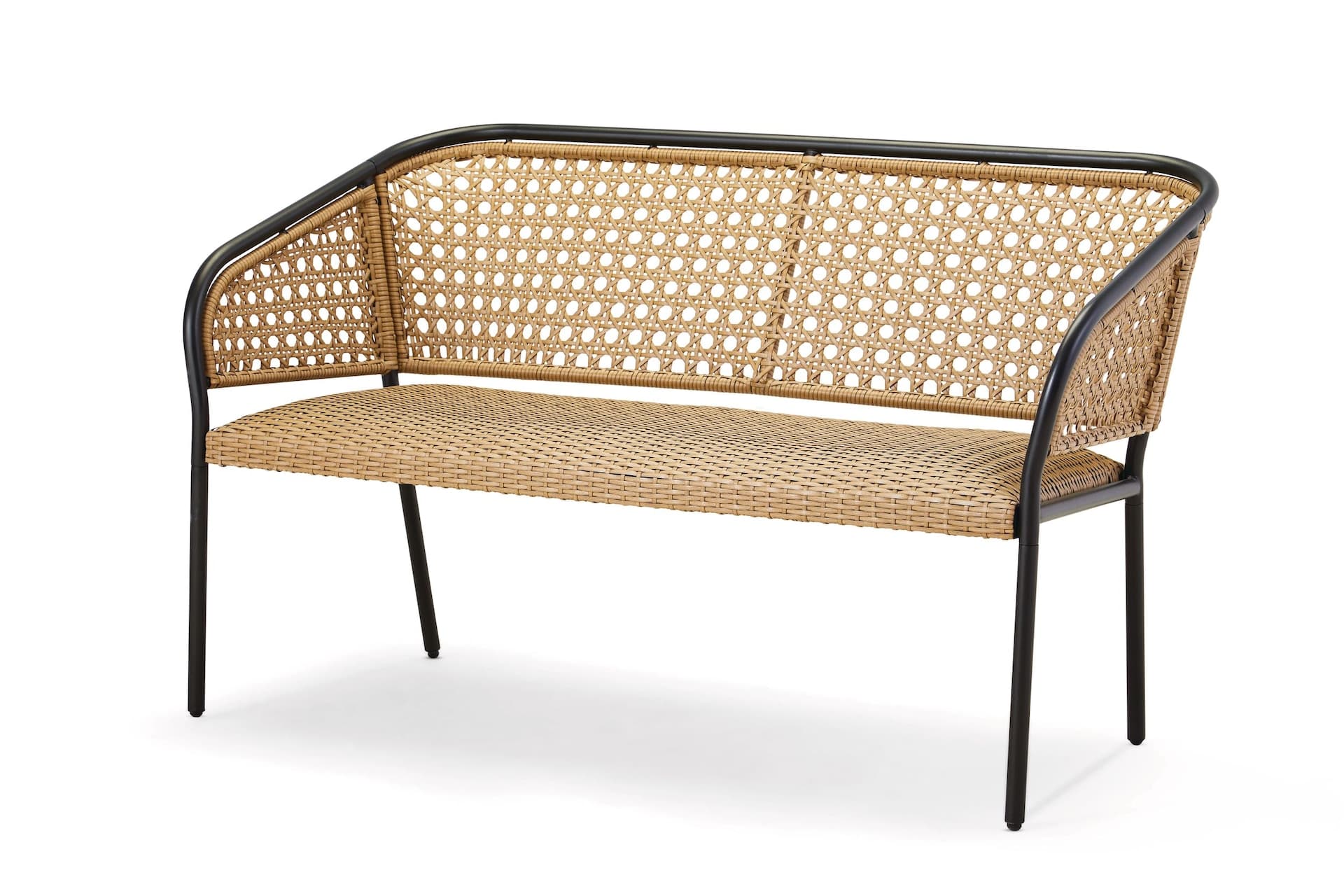 CANVAS Chambly All-Weather Wicker Outdoor/Patio Steel Frame Bench