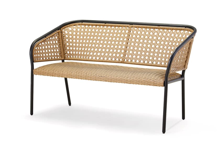 CANVAS Chambly All-Weather Wicker Outdoor/Patio Steel Frame Bench