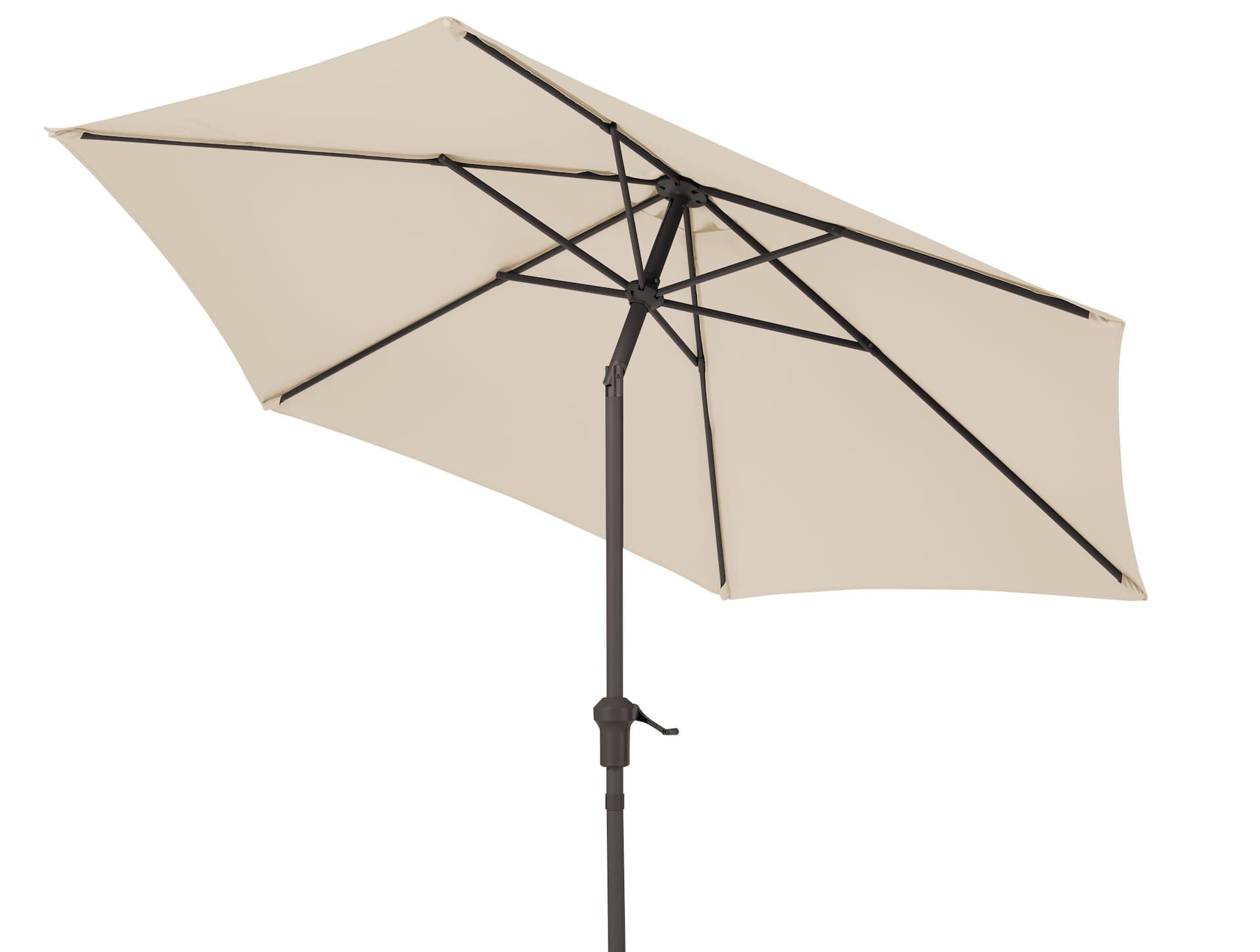 CANVAS Outdoor/Patio Auto Tilt Market Umbrella, Beige, 9-ft