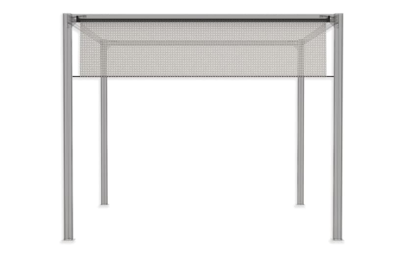 CANVAS Horizon Modular Pergola Pull-Down Shade, Black