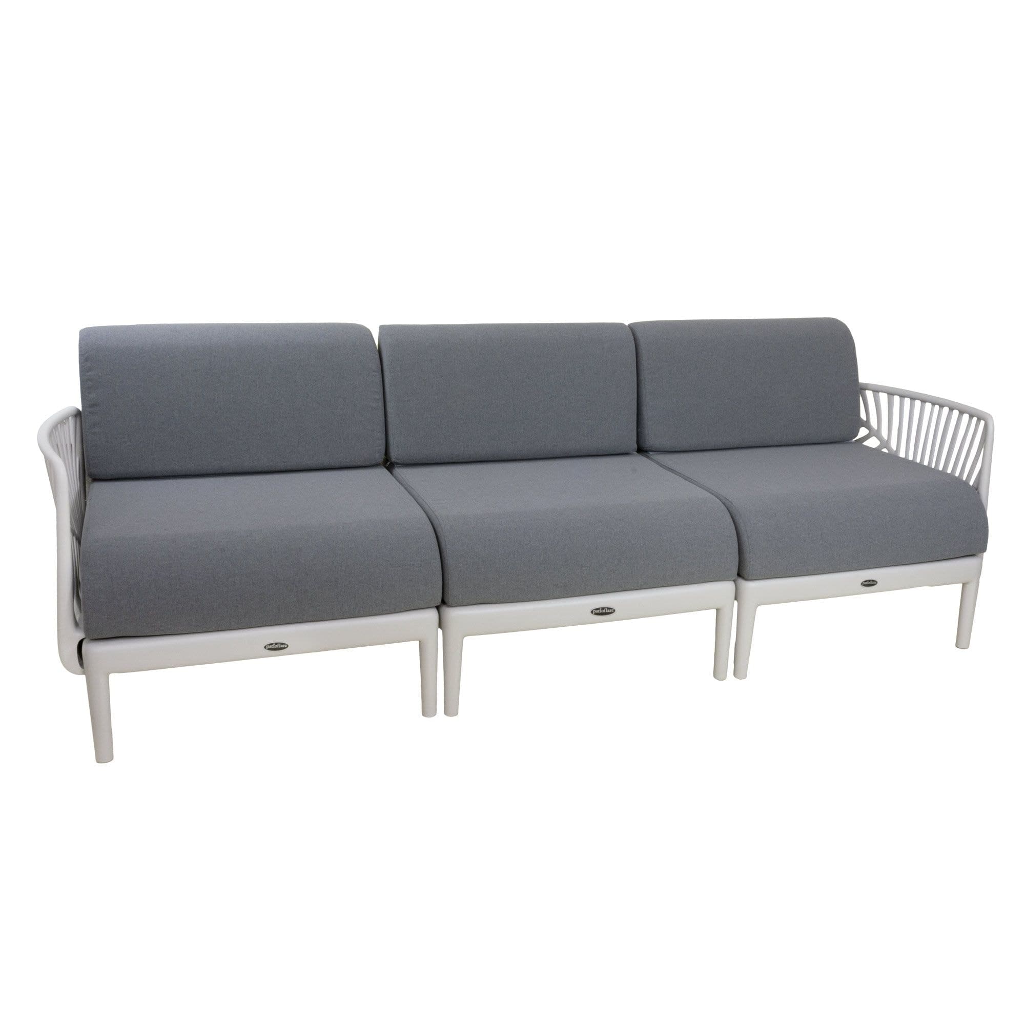 Patioflare Leaf Modular 3-Seater Patio Sofa