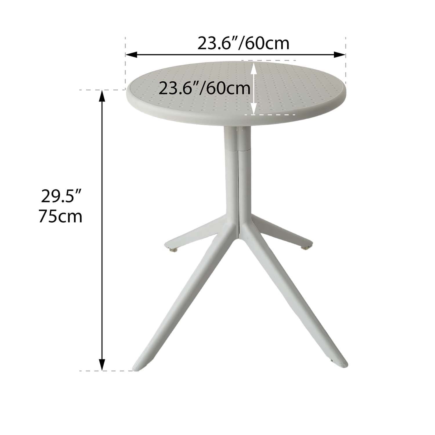 Patioflare 24IN Folding Top Patio Table
