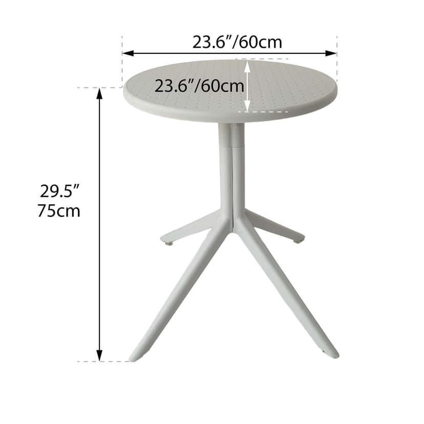 Patioflare 24IN Folding Top Patio Table