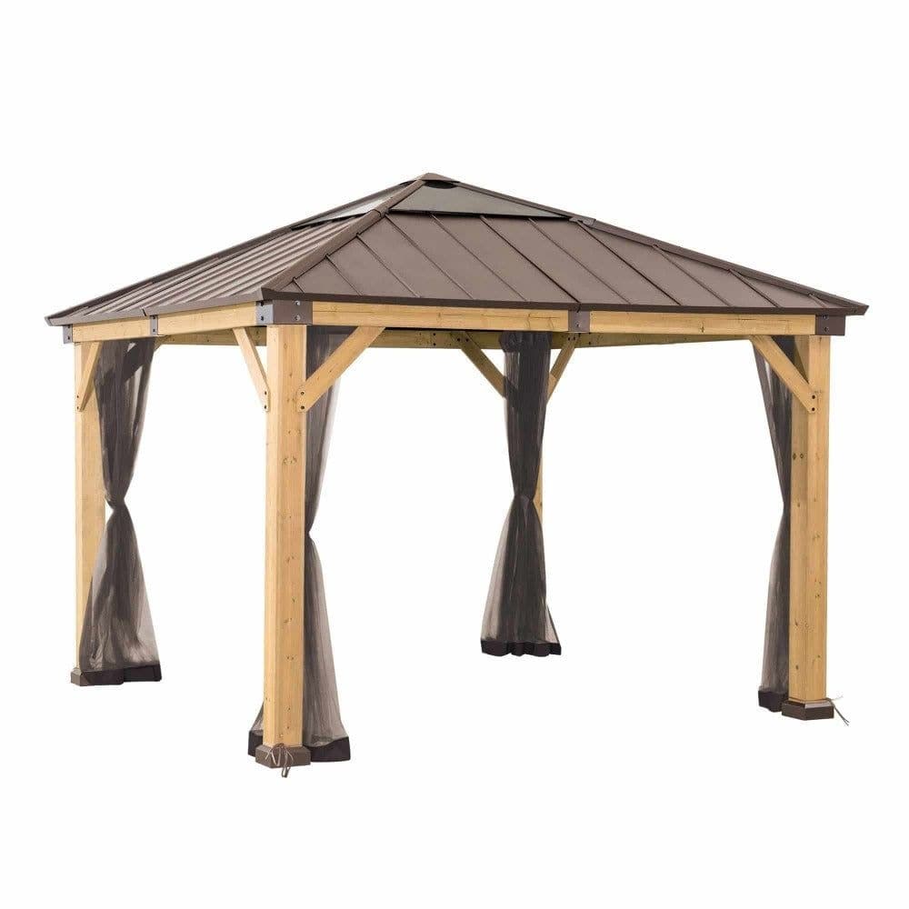 Sunjoy Universal Weather-Resistant Mosquito Netting for 11×11-ft Wooden Gazebos
