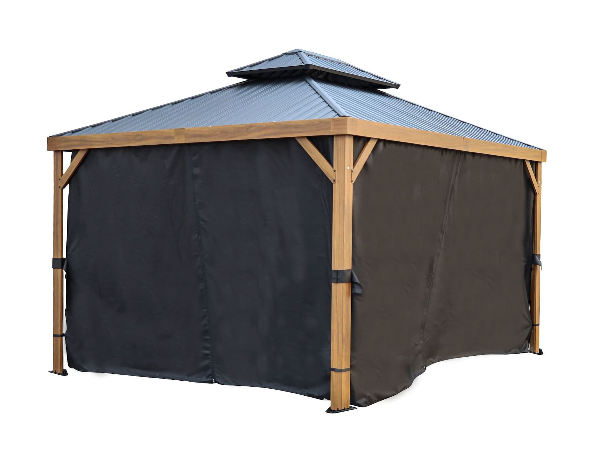 Gazebo Penguin Privacy Curtains for Dunham and Yosemite, 10-ft x 12-ft