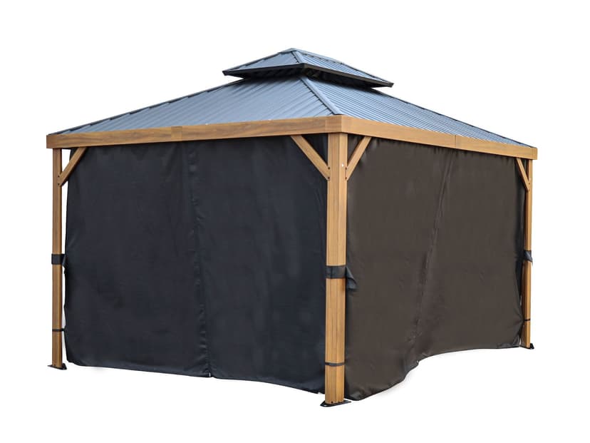 Gazebo Penguin Privacy Curtains for Dunham and Yosemite, 10-ft x 12-ft