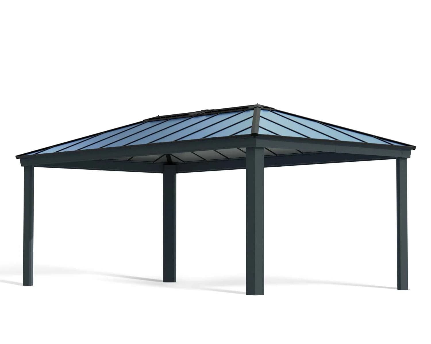 Dallas Rust-Resistant Gazebo with Roof Panels, 12 x 20-ft