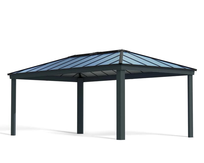 Dallas Rust-Resistant Gazebo with Roof Panels, 12 x 20-ft