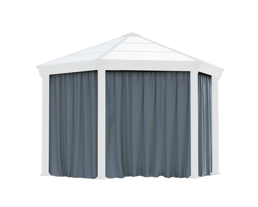 Roma Hexagonal Curtain 14x12', Black