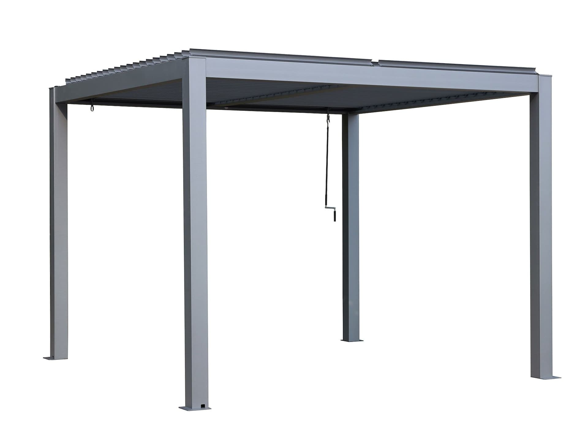 Gazebo Penguin Vikos Aluminum Frame Louvered Pergola, 10-ft x 10-ft