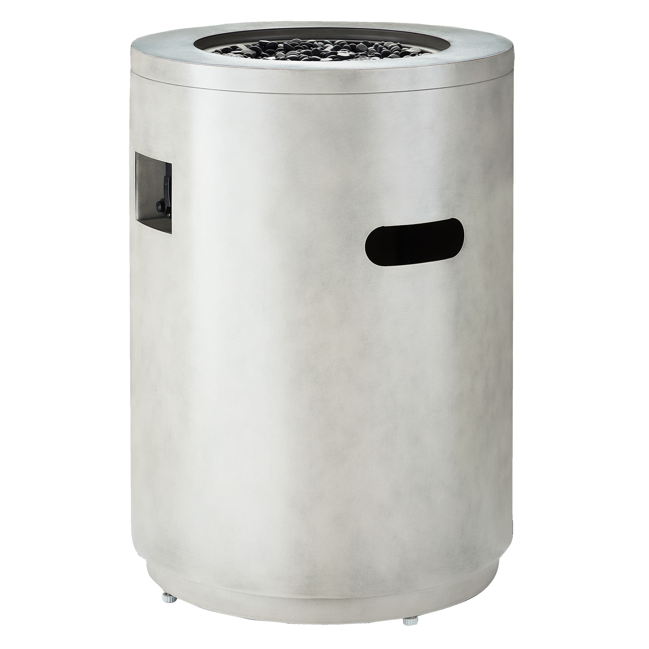 CANVAS Fairmont Gas Fire Table, 40,000 BTU, Convertible, 20-in, Faux Concrete Finish
