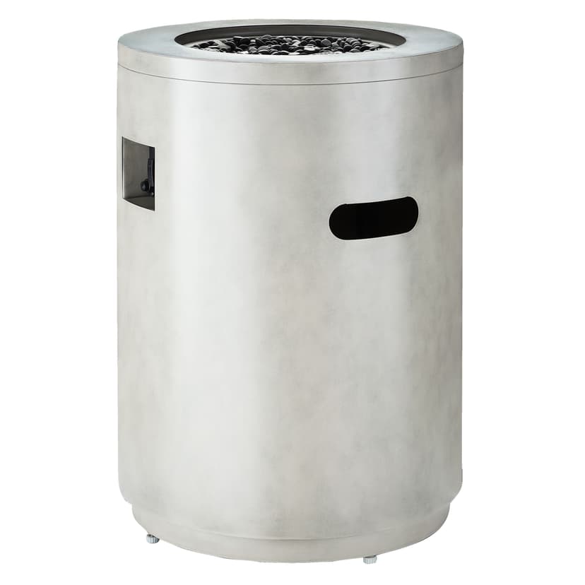 CANVAS Fairmont Gas Fire Table, 40,000 BTU, Convertible, 20-in, Faux Concrete Finish