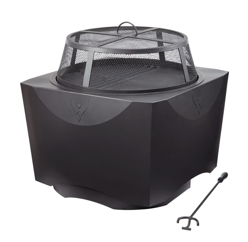 Vermont Castings 2-in-1 Cooking Grill & Low Smoke Fire Pit, 23 5/8 x 23 1/2-in