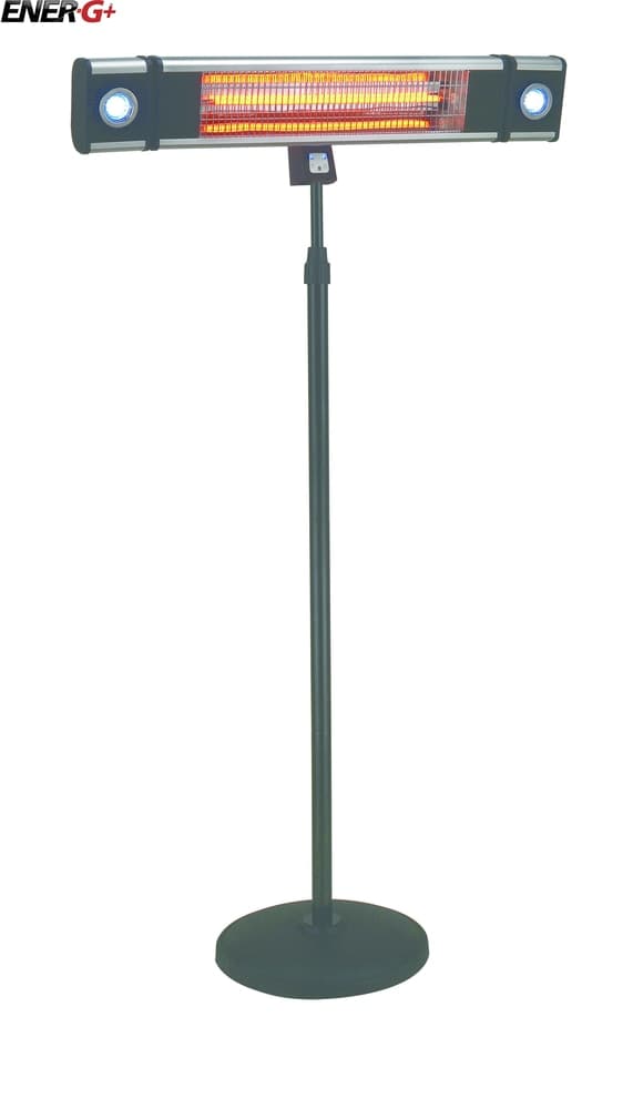 EnerG+ Freestand Infrared Electric Patio Heater 1500W w/ Horizontal Overhead