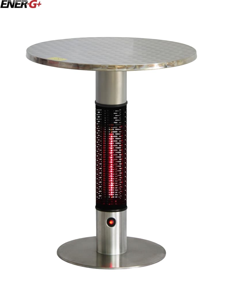 EnerG+ Infrared Electric Patio Heater, Brass Bistro Table