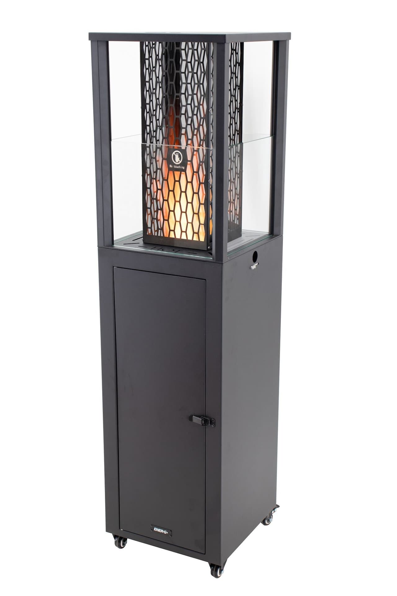 EnerG+ Outdoor Wood Pellet Standing Patio Heater with Fan