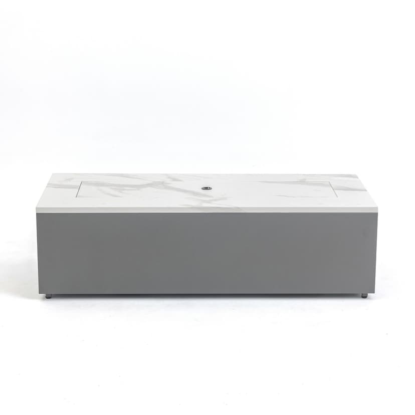 Paramount Aries Marble Convertible Propane Fire Table