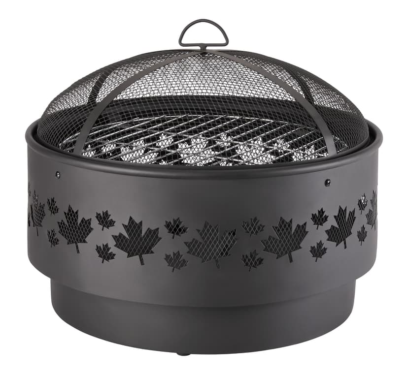 For Living Brome Round Outdoor Wood Firepit, 24-in