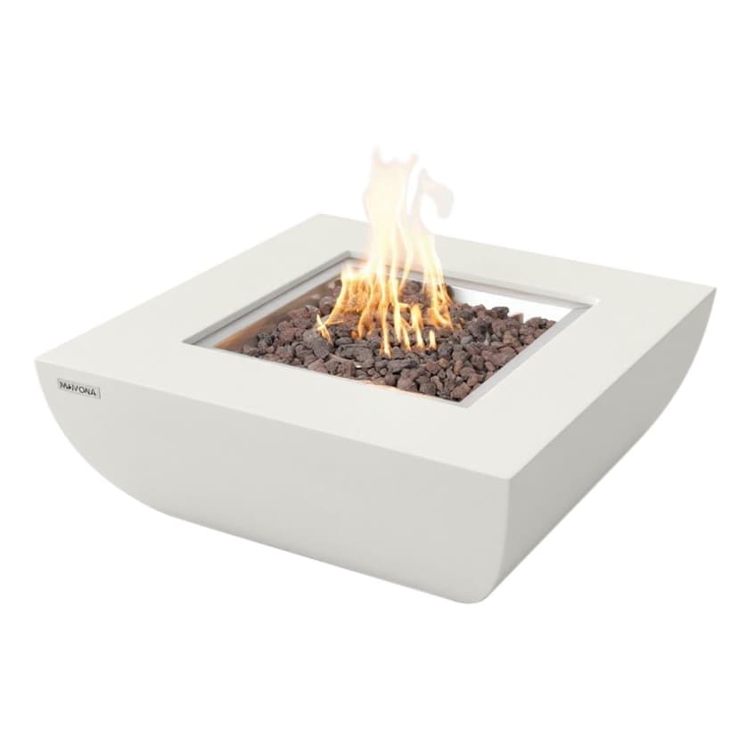 Modeno Florence Outdoor Gas Fueled Fire Table, 50,000 BTUs, 34 x 34 x 14-in
