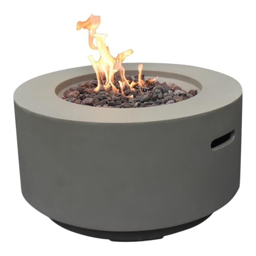 Modeno Waterford Propane Fueled Round Fire Table with PVC Cover, 40,000 BTUs