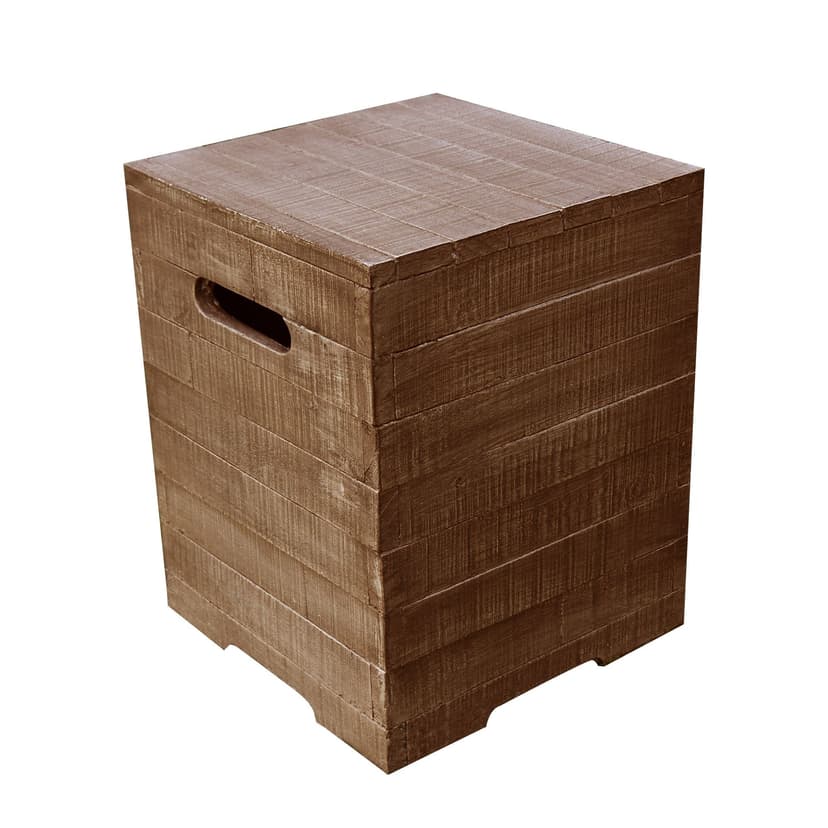 Modeno Square Propane Tank Cover, Redwood, 15.7 x 15.7 x 20-in