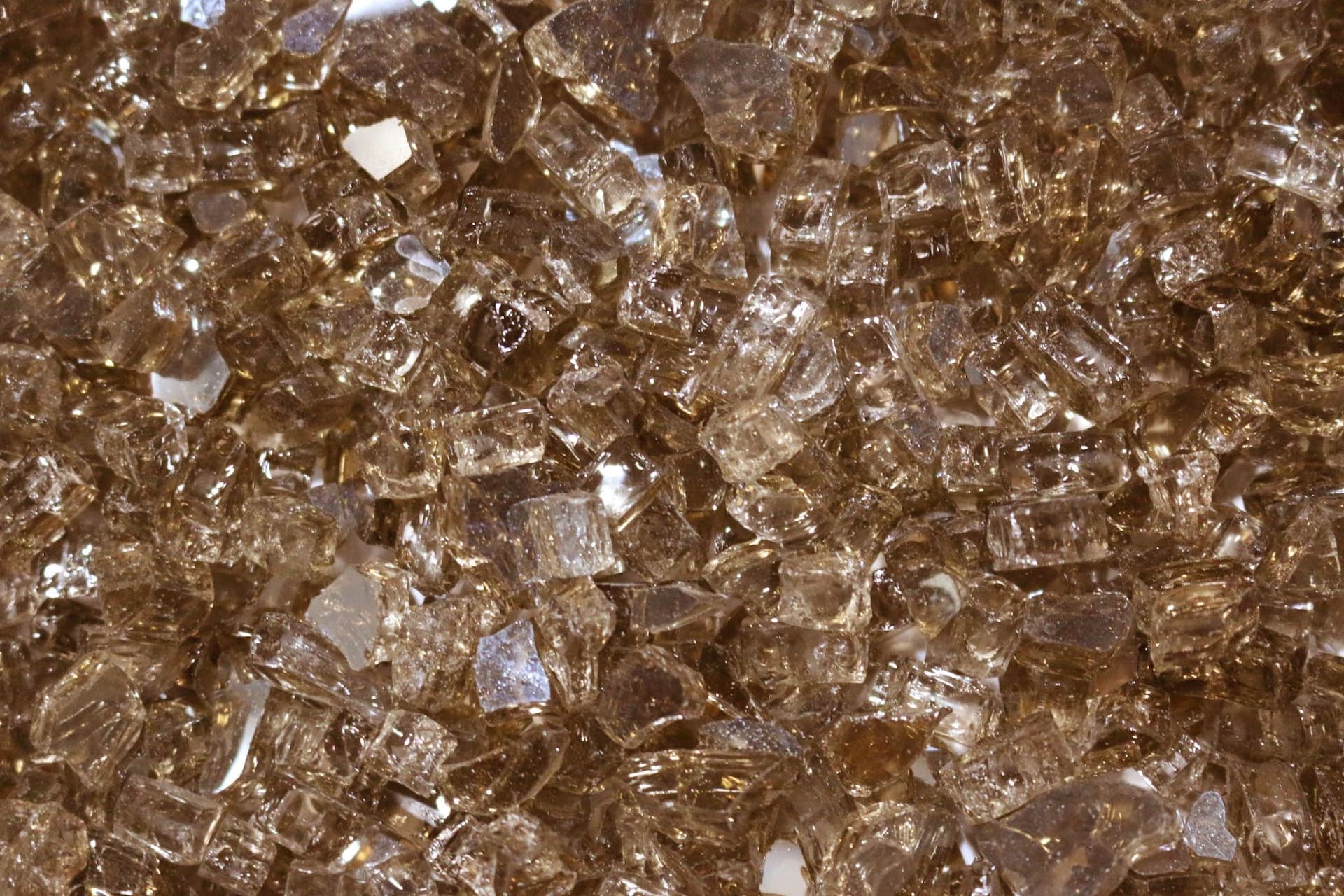 Elementi Crushed Reflective Tempered Fireglass for Fire Pit, Copper