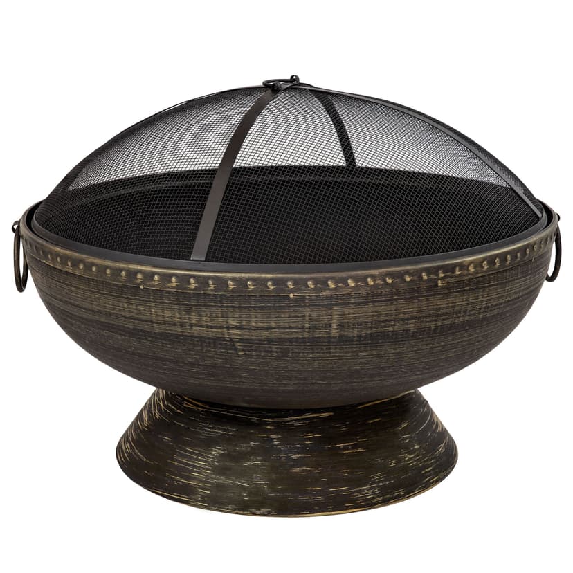 Sunnydaze Decor Copper Wood-Burning Fire Bowl, 30-in