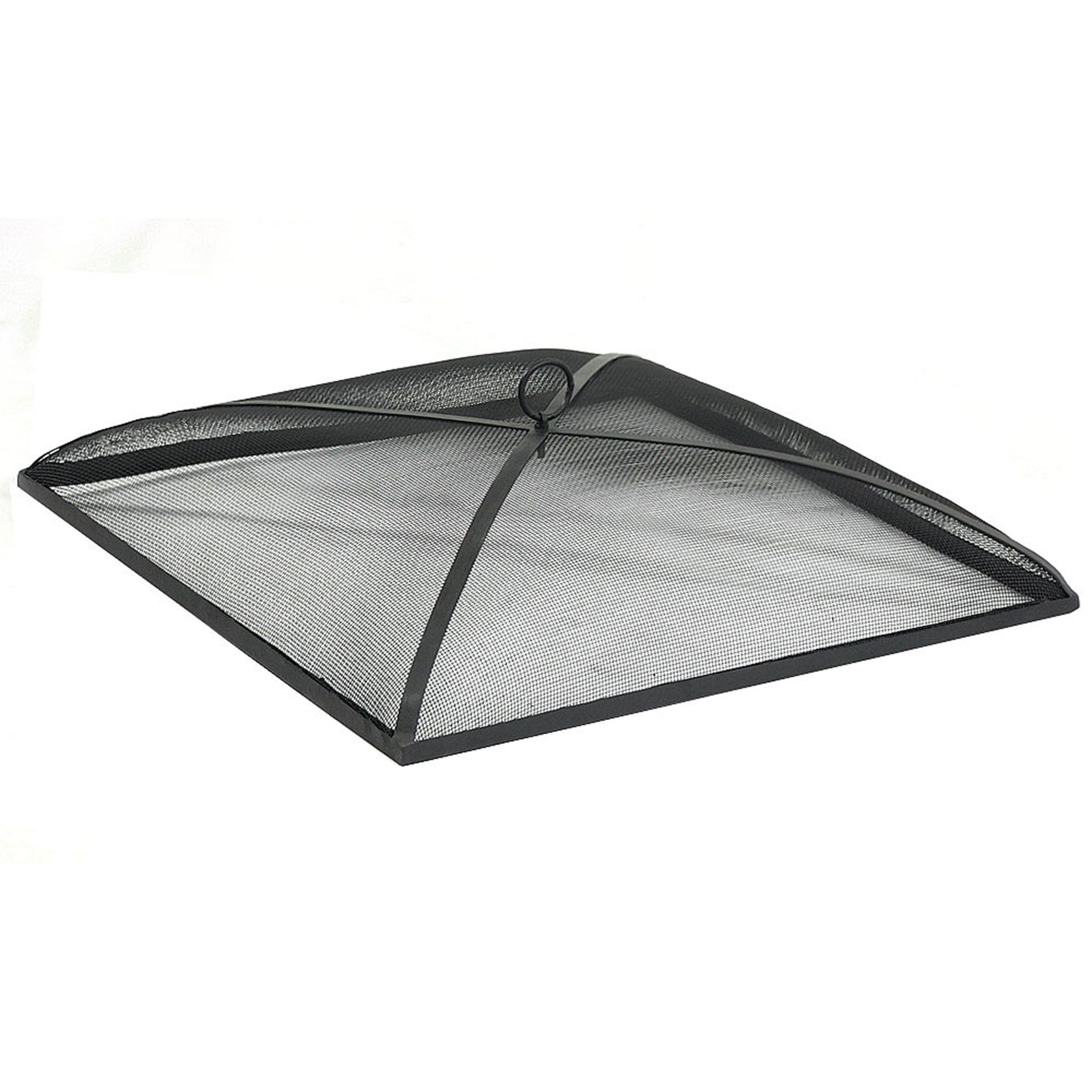 Sunnydaze Decor Square Steel Mesh Spark Screen, 24-in