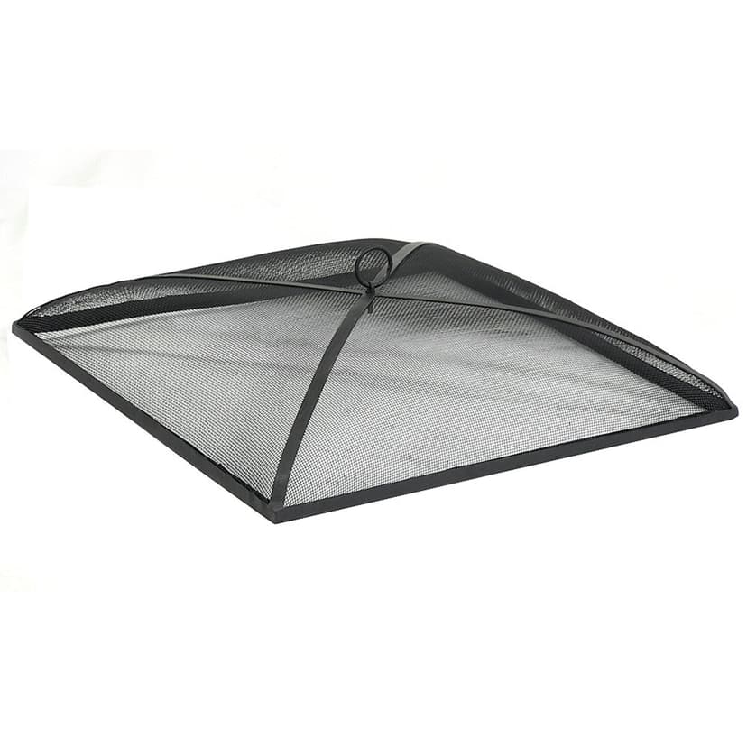 Sunnydaze Decor Square Steel Mesh Spark Screen, 24-in