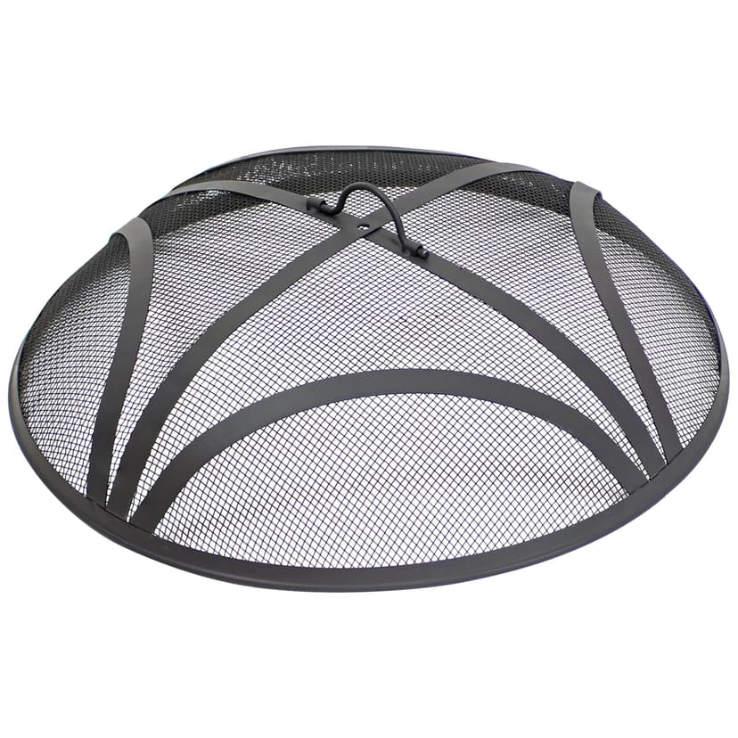 Sunnydaze Decor Steel Round Fire Pit, Black, 22-in