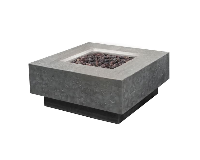 Elementi Manhattan Fire Table Natural Gas, Light Grey