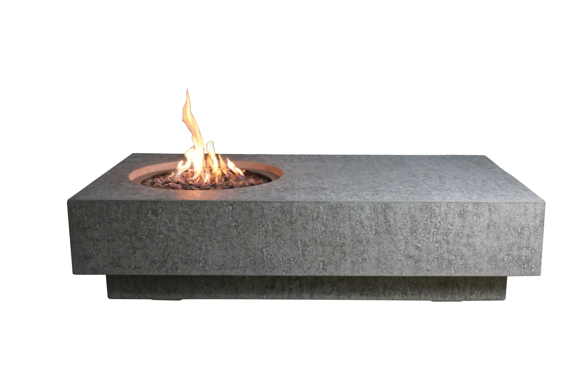 Elementi Metropolis Fire Table Natural Gas, Light Grey