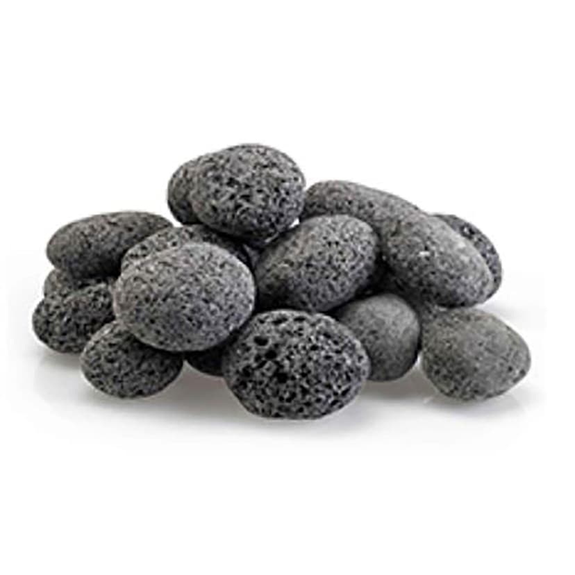 Modeno Lava Stones for Propane/Natural Gas Fire Pits, 1.5-in–2.5-in, Black