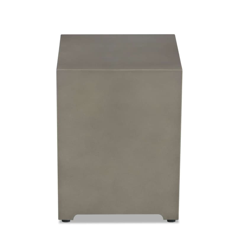 Square Metal Propane Tank Cover/Side Table Mist Gray, 20-in