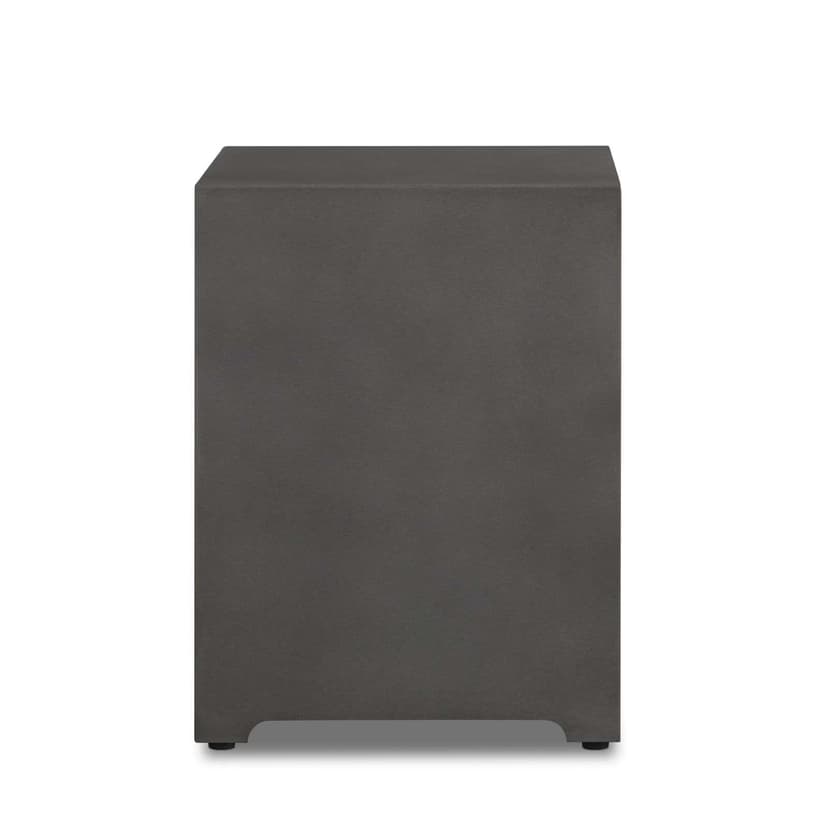 Square Metal Propane Tank Cover/ Side Table in Slate, 20-in