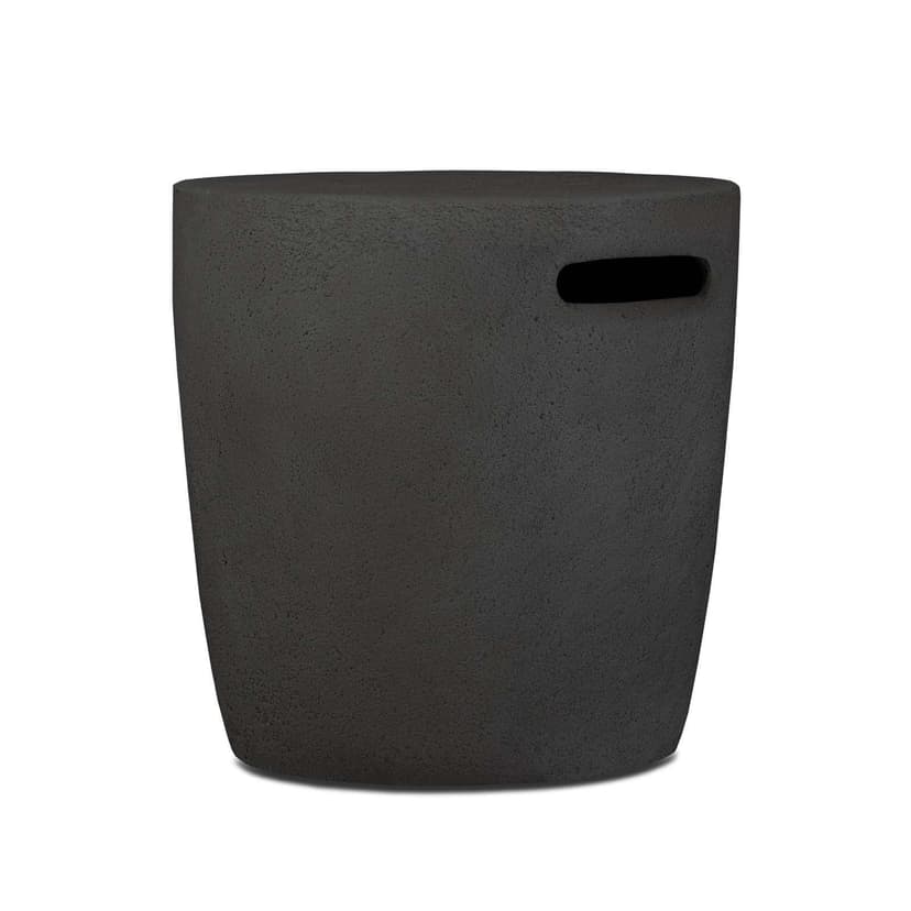 Riverside Concrete Propane Tank Cover Side Table Shale, 20-in