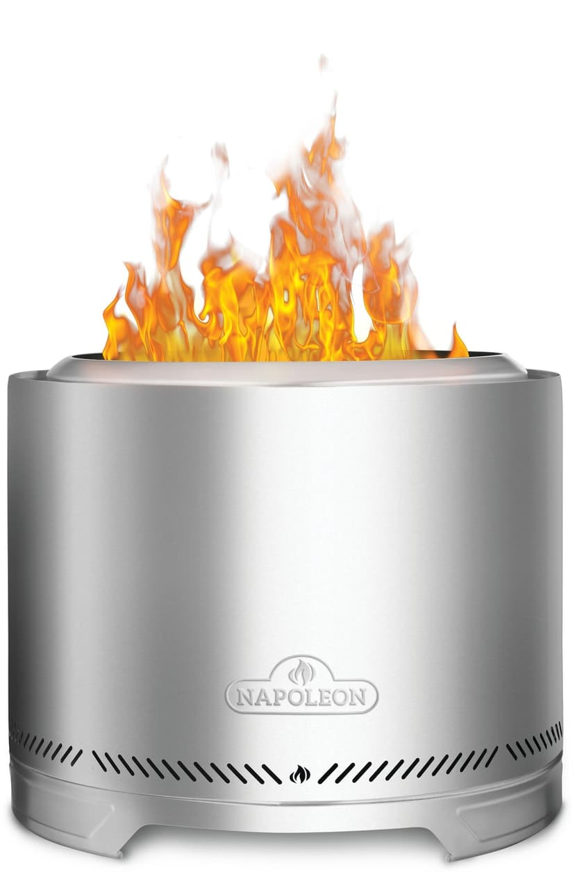 Napoleon Timberwolf® Outdoor Smokeless Multi-Fuel Fire Pit, Stainless Steel, 22-in
