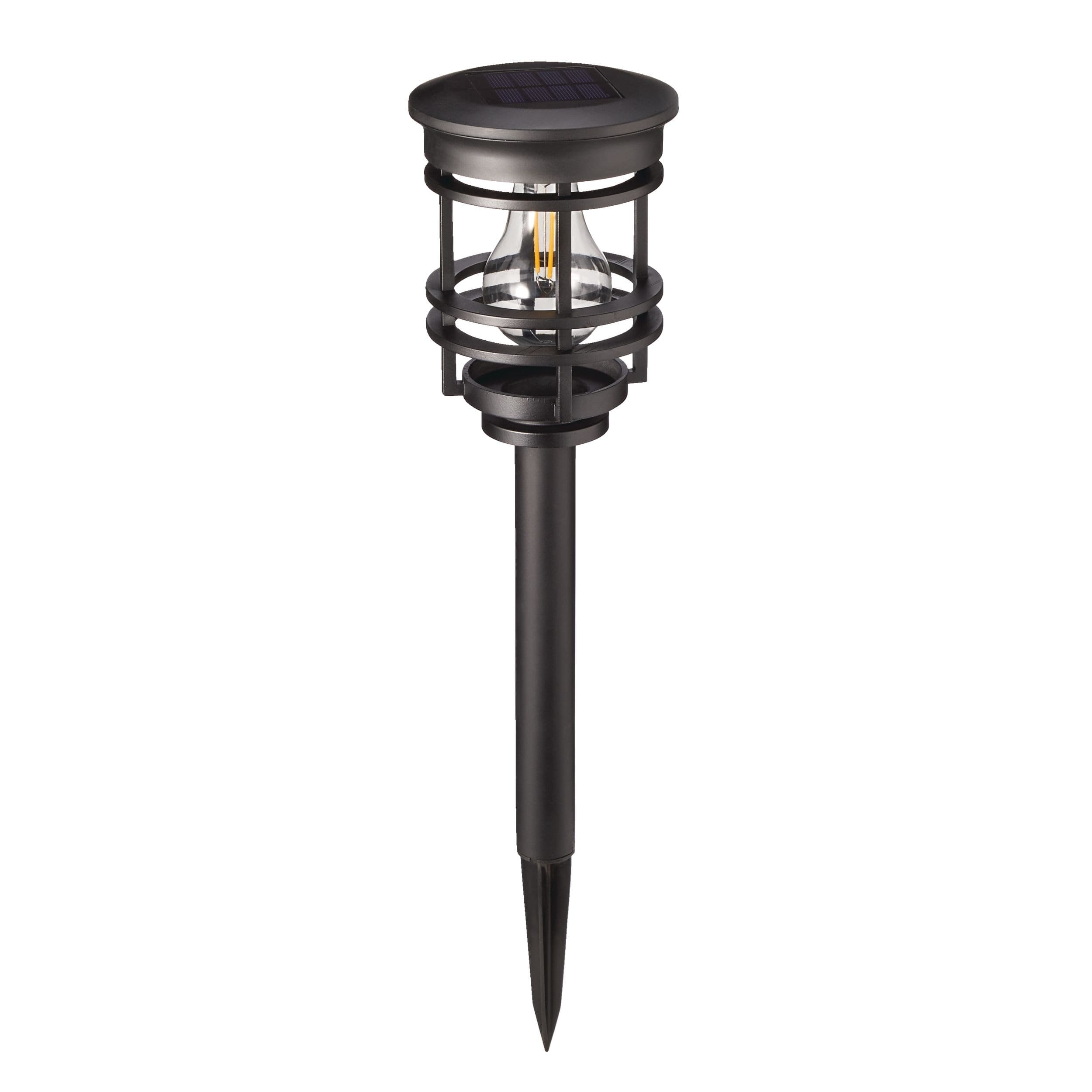 NOMA Outdoor Warm White LED Solar V-Filament Garden & Pathway Stake Light