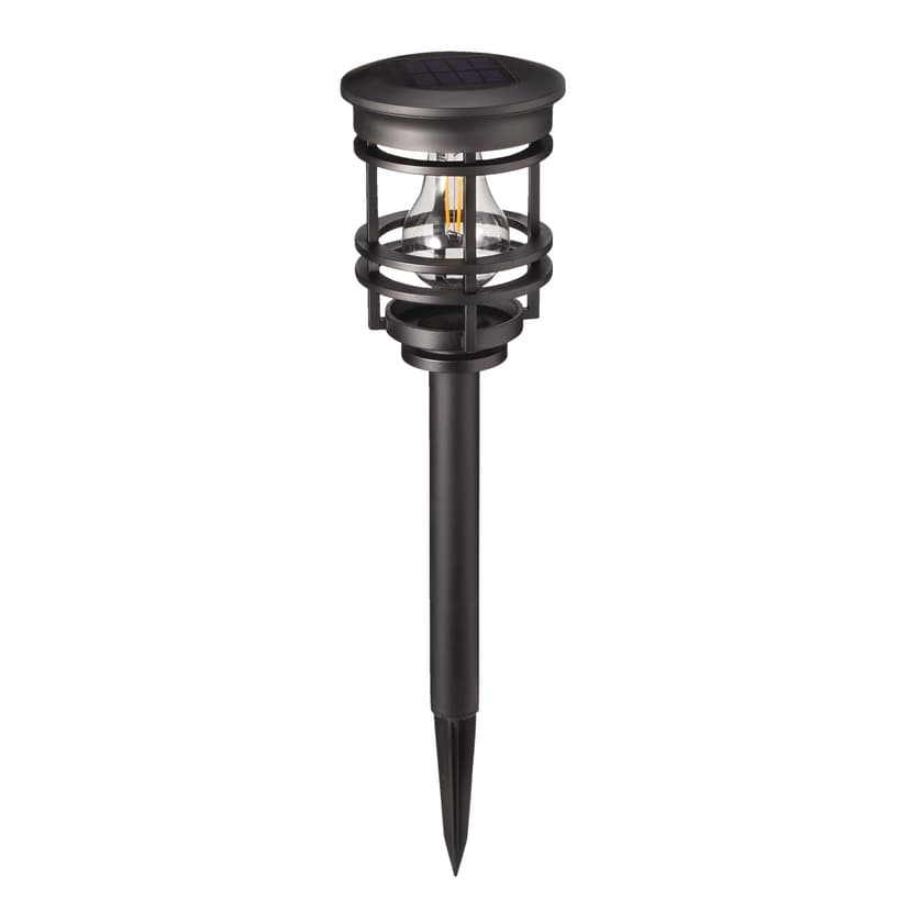 NOMA Outdoor Warm White LED Solar V-Filament Garden & Pathway Stake Light
