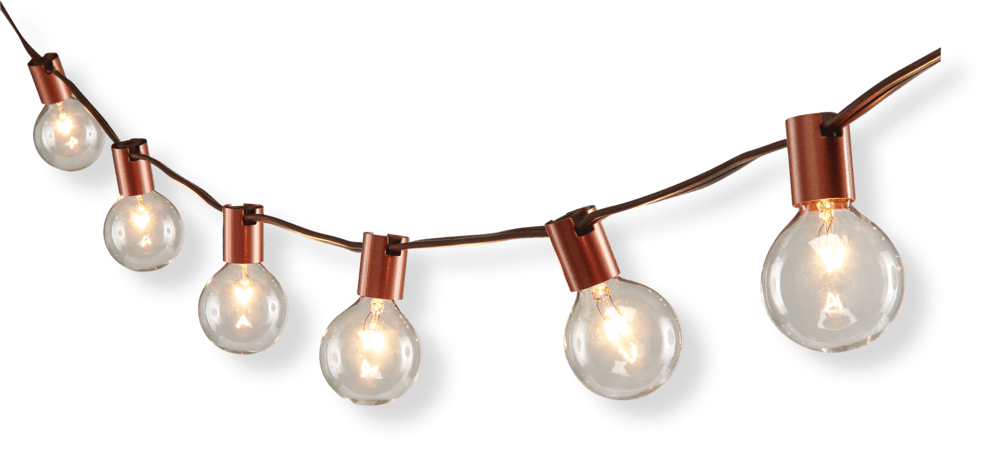 CANVAS Indoor/Outdoor Incandescent Plug-In Penny String Lights, 2.6-m