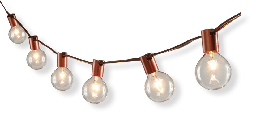 CANVAS Indoor/Outdoor Incandescent Plug-In Penny String Lights, 2.6-m