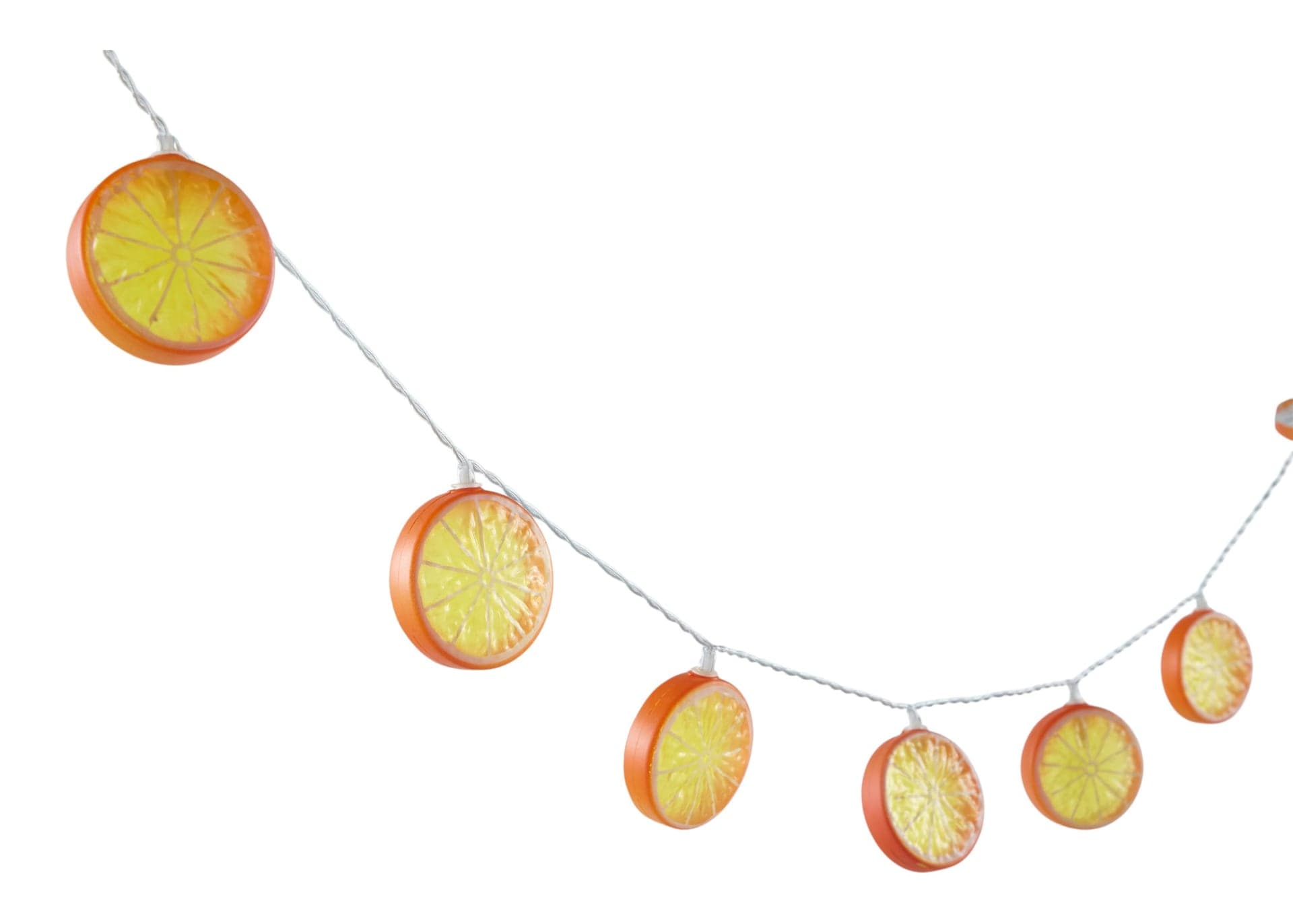 For Living Orange Slices Garden String Light with Warm White LED & Ground Stake