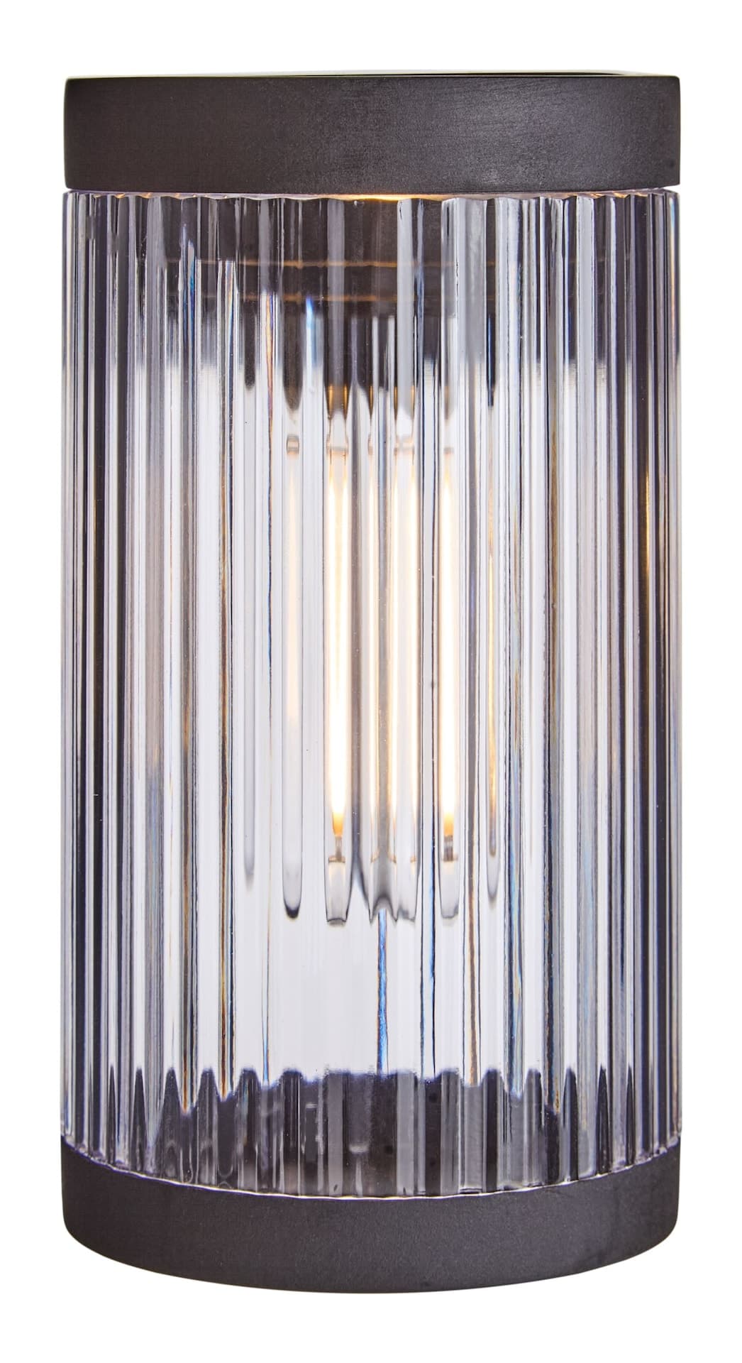 NOMA Outdoor Solar Fluted Fence Post Light, 5.7-in
