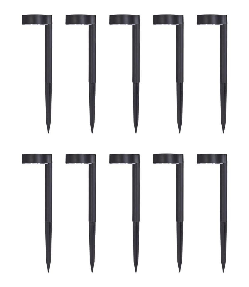 For Living Solar Powered Small Stake Lights with Warm White LEDs, 10-pk