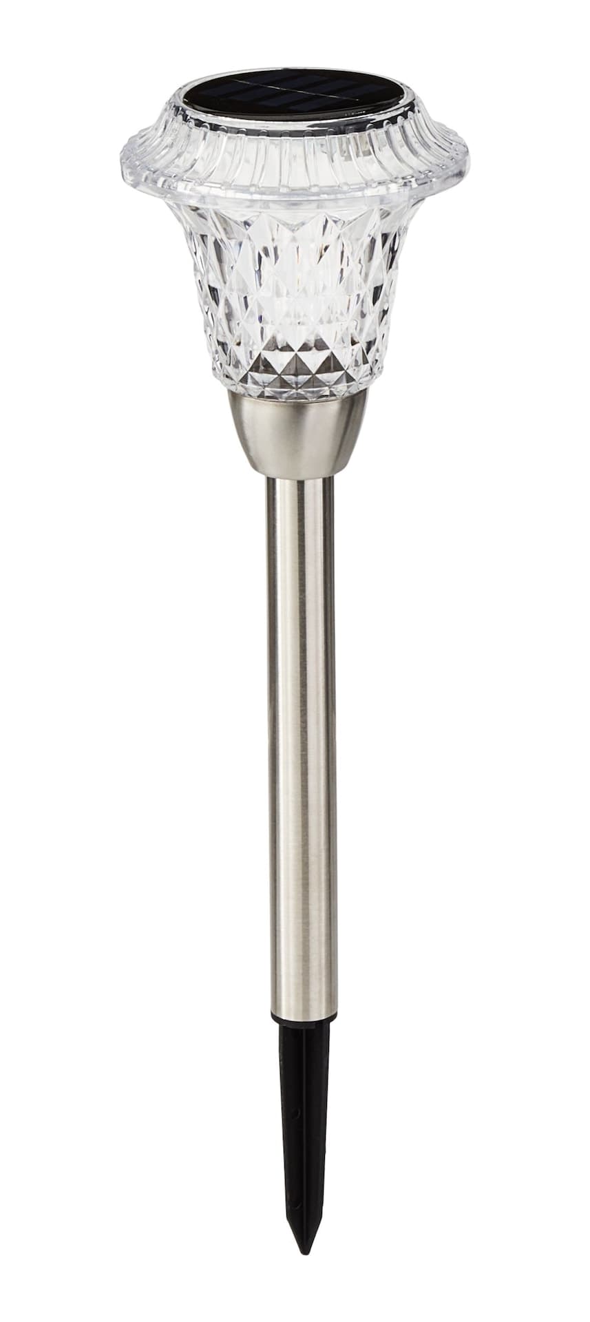 For Living Solar Powered Faux Crystal Stake Light with Warm White LEDs